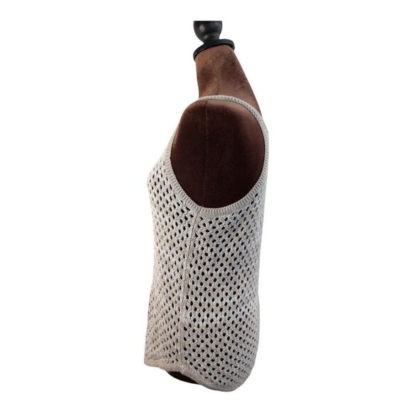 Club Monaco linen crochet racerback top size S - Picture 3 of 6